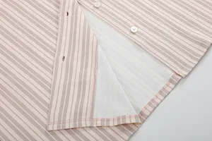 100% Cotton Lapel Short Sleeve Short Pants Set
